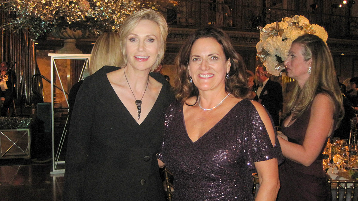 Actress Jane Lynch, popularly known for starring in the musical television series Glee
